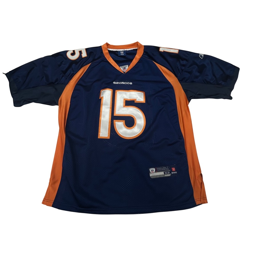 Denver Broncos NFL‎ Football Jersey Number 15 Reebok NFL Equipment Men 52